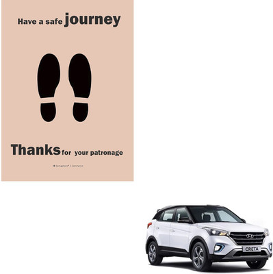 Rhtdm Paper Disposable Paper Mat For  Hyundai Creta(Brown)