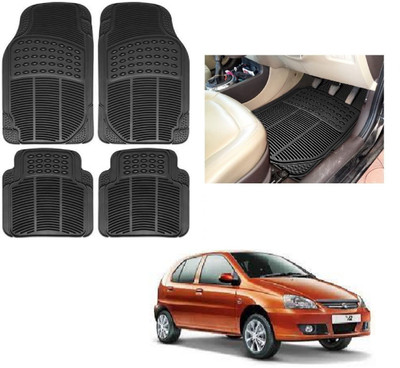 ROSHNEER ENTERPRISES Rubber Standard Mat For  Tata Indica V2(Black)