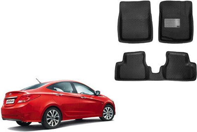 Autorepute Leather 5D Mat For  Hyundai Verna(Black)