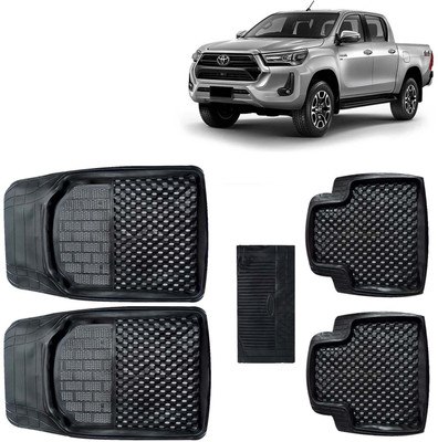 Kingsway PVC Tray Mat For  Toyota Universal For Car(Black)