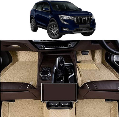 INSURE AUTOMOTIVE Leather 7D Mat For  Mahindra XUV 700 (7 Seater)(Beige)