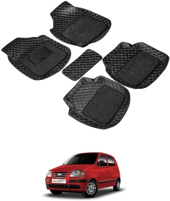 Autocom Leatherite 7D Mat For  Hyundai Santro Xing(Black)