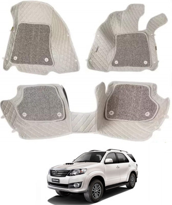 ARNEJA Leatherite 7D Mat For  Toyota Fortuner Old(Beige)