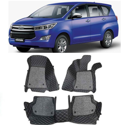 INSURE AUTOMOTIVE Leatherite 7D Mat For  Toyota Innova Crysta(Black)