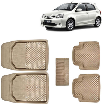Kingsway PVC Tray Mat For  Toyota Etios Liva(Beige)