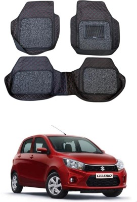 Arnejaa Leatherite 7D Mat For  Maruti Suzuki Celerio(Red, Black)