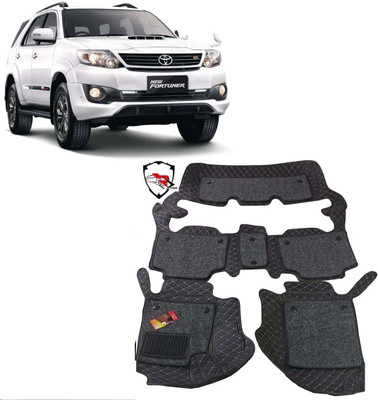 TOFIT ENTERPRISE Leatherite 7D Mat For  Toyota Fortuner(Black)