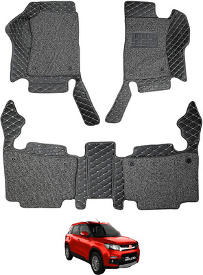 MOCKHE Leatherite 7D Mat For  Maruti Vitara Brezza(Black)
