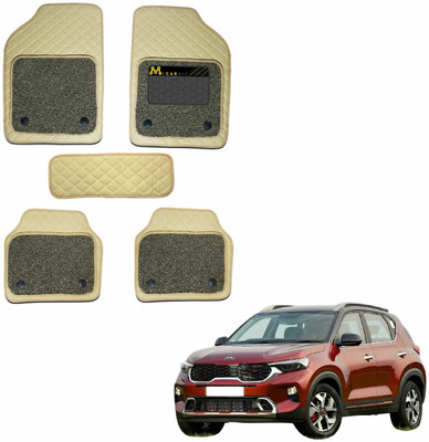 Mecarnic Leatherite 7D Mat For  Kia Universal For Car(Beige)