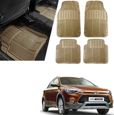 Znee Smart Rubber Standard Mat For  Universal For Car(Beige)