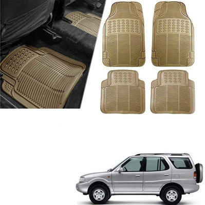 Znee Smart Rubber Standard Mat For  Universal For Car(Beige)