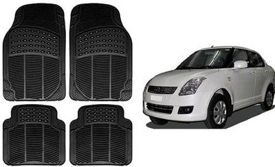 SLSHILPA Rubber Standard Mat For  Maruti Suzuki Swift Dzire(Black)