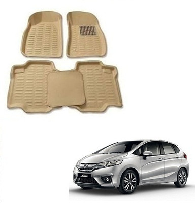 SLSHILPA Plastic 3D Mat For  Honda Jazz(Beige)
