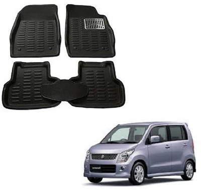 SLSHILPA Plastic 3D Mat For  Maruti Suzuki WagonR(Black)