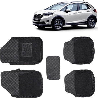 Kingsway Leatherite 7D Mat For  Honda WRV(Black)