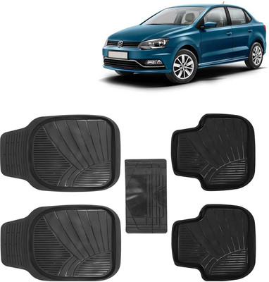Kingsway PVC Tray Mat For  Volkswagen Ameo(Black)