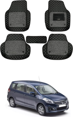MATIES Leatherite 7D Mat For  Maruti Suzuki Ertiga(Black)