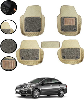 ABJD Leatherite 7D Mat For  Fiat Linea(Beige)