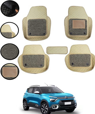 ABJD Leatherite 7D Mat For  Citroen Universal For Car(Beige)