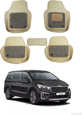 AYW Leatherite 7D Mat For  Kia Carnival(Beige)