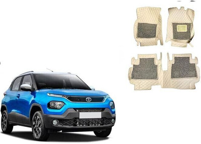 Autorepute Leather 7D Mat For  Tata Punch(Beige)