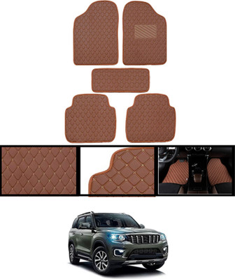 AYW Leatherite Standard Mat For  Mahindra Universal For Car(Orange)