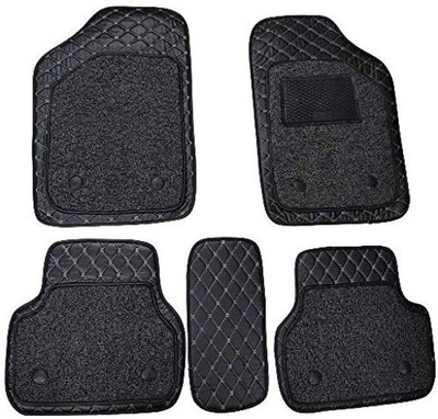 TOFIT ENTERPRISE Leather 7D Mat For  Hyundai Verna(Black)