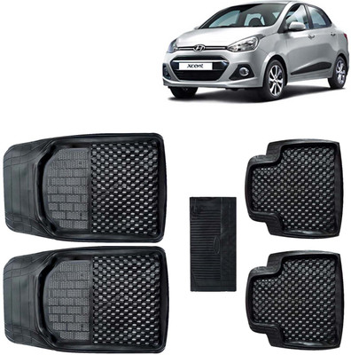Kingsway PVC Tray Mat For  Hyundai Xcent(Black)