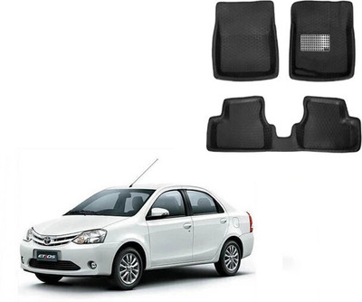 Autorepute Leather 5D Mat For  Toyota Etios(Black)