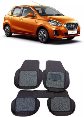 Arnejaa Leatherite 7D Mat For  Datsun Go(Red, Black)