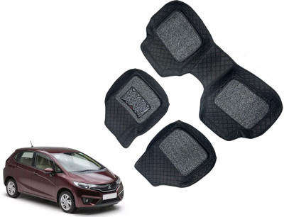 AUTO PEARL Leatherite 7D Mat For  Honda Jazz(Black)