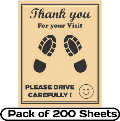 StepSafe Auto Paper Disposable Paper Mat For  Freestyle(Brown)