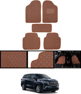 ABJD Leatherite Standard Mat For  Toyota Universal For Car(Orange)