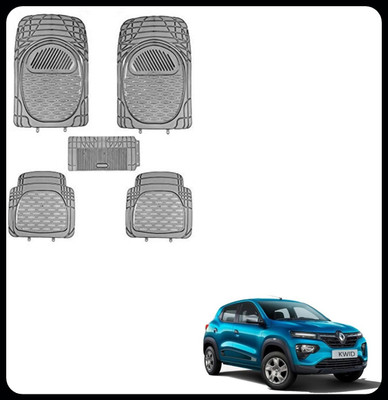 SEMAPHORE PVC Standard Mat For  Renault Kwid(Grey, White)