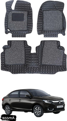 TOFIT ENTERPRISE Leatherite 7D Mat For  Honda Amaze(Black, Silver)
