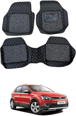 Arnejaa Leatherite 7D Mat For  Volkswagen Polo Cross(Black)