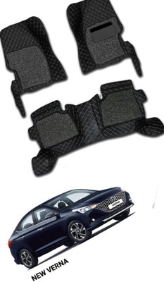 onefit enterprises Leatherite 7D Mat For  Hyundai Verna, Verna Fluidic, Verna Transform(Black)