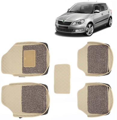 Kingsway Leatherite 7D Mat For  Skoda Fabia(Beige)