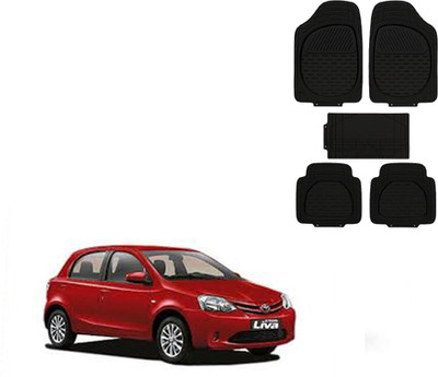 Autorepute Rubber Standard Mat For  Toyota Etios(Black)