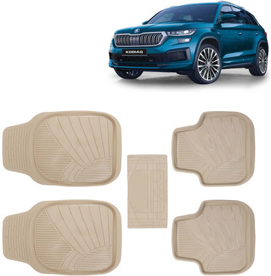 Kingsway PVC Tray Mat For  Skoda Kodiaq(Beige)