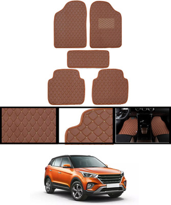 ABJD Leatherite Standard Mat For  Hyundai Creta(Orange)
