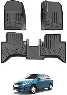 RKPSP PVC Tray Mat For  Maruti Suzuki Swift Dzire(Black)