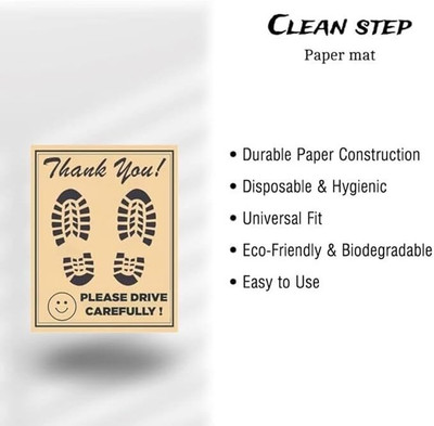 MJM Good Connections Paper Disposable Paper Mat For  Universal For Car(Brown)