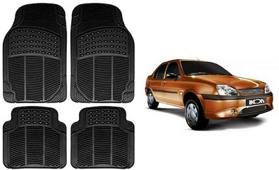SLSHILPA Rubber Standard Mat For  Ford Ikon(Black)