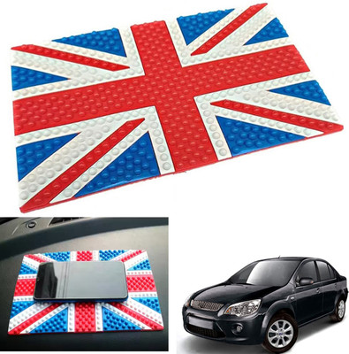 PEEPS STORE Rubber Tray Mat For  Ford Fiesta Classic(Red, Blue)