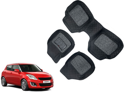 AUTO PEARL Leatherite 7D Mat For  Maruti Swift(Black)