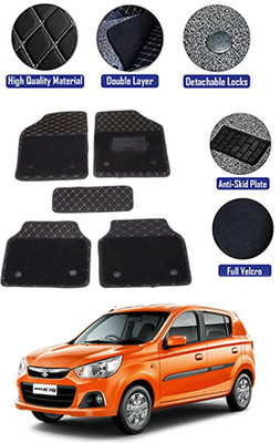 MATIES PVC 7D Mat For  Honda Alto K10(Black)
