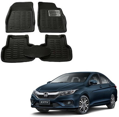 SLSHILPA Plastic 3D Mat For  Honda City(Black)