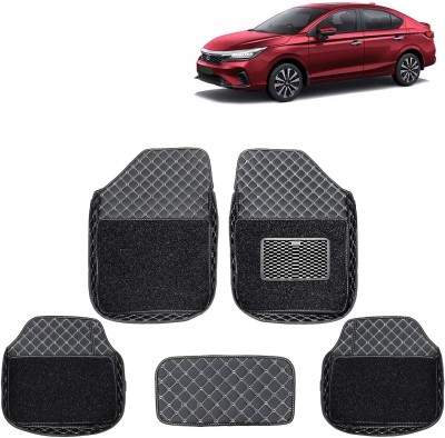 Kingsway Leatherite 7D Mat For  Honda City(Black)