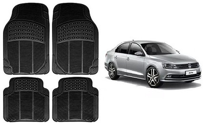 SLSHILPA Rubber Standard Mat For  Volkswagen Jetta(Black)
